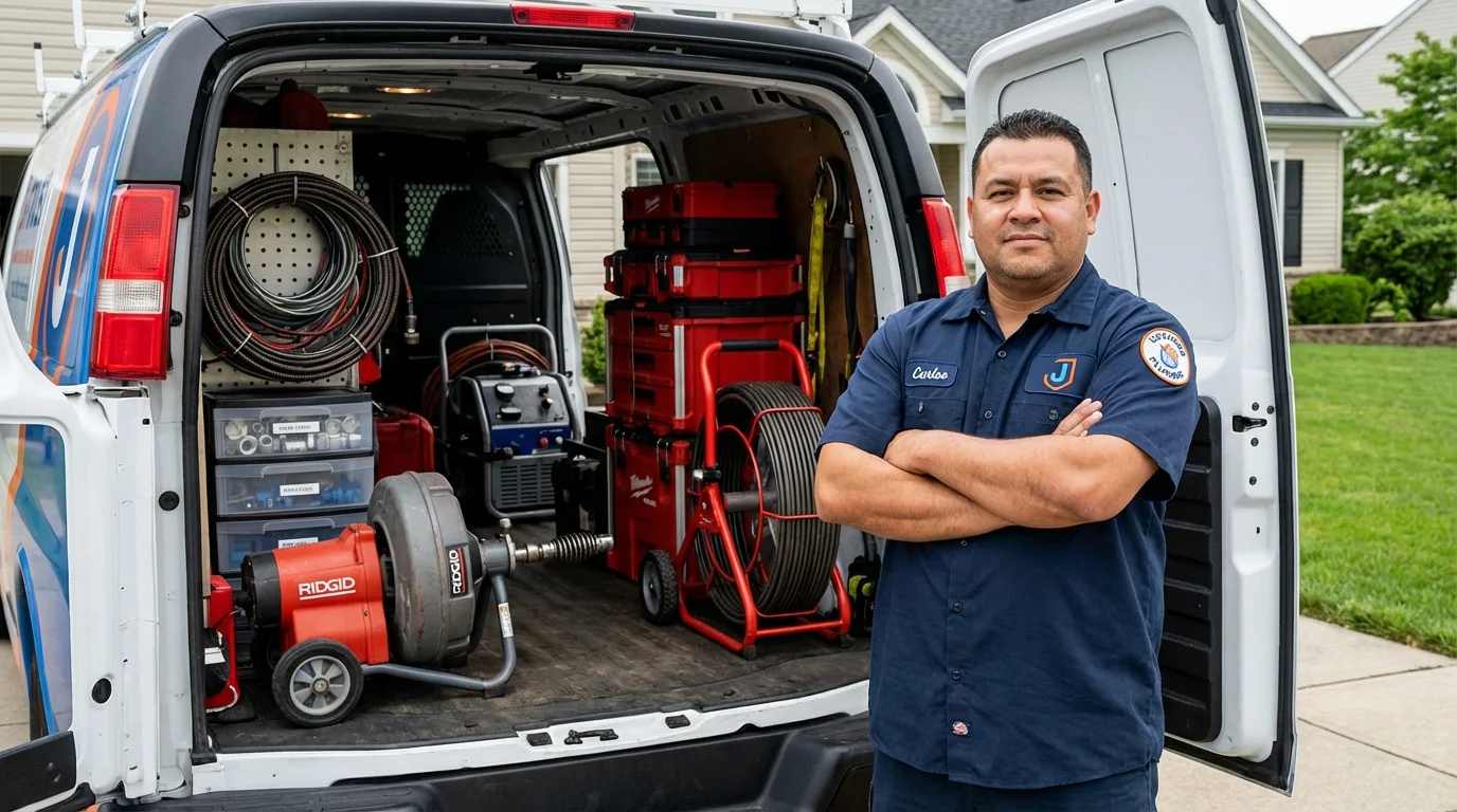Professional drain cleaning equipment and Johns Plumbing LLC plumber in Nevada