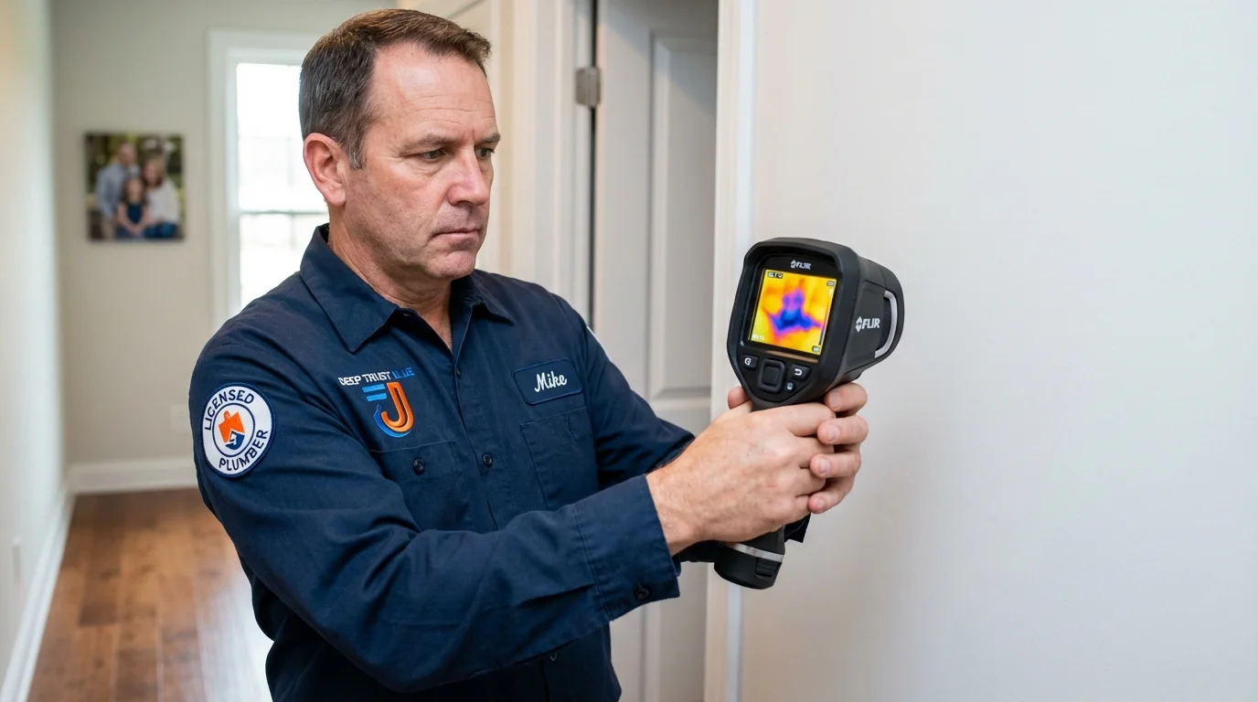 Thermal imaging leak detection by Johns Plumbing LLC in Nevada